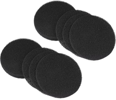 DECHOUS Set de Filtres à Charbon Actif Ronds pour Remplacement Lot de 12 Absorbants et Découpables, pour Boîte ou Litière Cuisine ou Autres Endroits