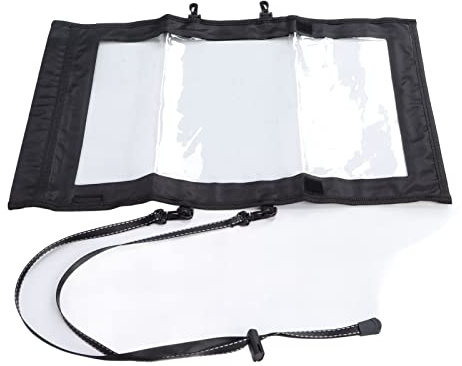 Cloimei Bolsa de Almacenamiento de mapas Bolsa de TPU Plegable Transparente con Doble Cremallera y Correa de Cintura extraíble para Senderismo al Aire Libre Camping Aventuras en mo