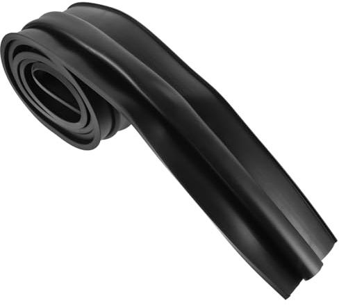 MAGICLULU Joint de Porte de Garage en Caoutchouc Noir 2m, Isolant Poussière et Facile à Installer pour Portes Roulantes en Bois et Fenêtres