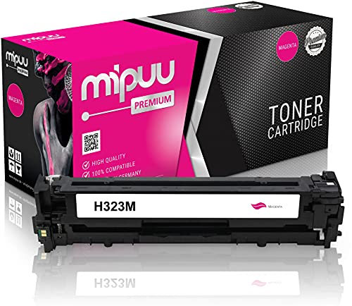 Mipuu Toner kompatibel zu HP CE323A (Magenta) 128A für HP Laserjet CP1525n CP1525nw CP1515n CP1525 CP1526nw, Laserjet Pro CM1415fn CM1415fnw CM1415