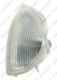 Prasco-FT0204114-BLINKER LINKS-WEISS-OHNE FASSUNG, Weiß