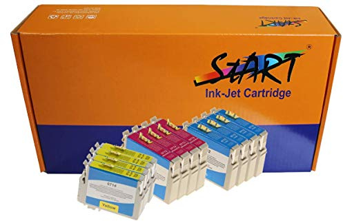 START - 12 kompatible Tintenpatronen als Ersatz für Epson T0712 T0713 T0714