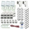Trovac Zentralstaubsauger Einbau-Set für 3 DECO Saugdosen weiss
