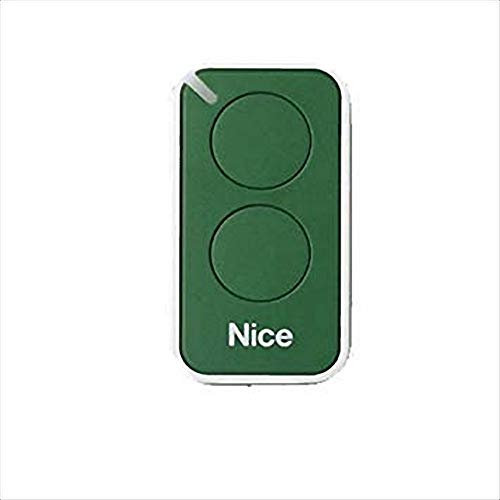 Nice Era-Inti telecomando originale 2 tasti 433,92 Mhz rolling code sostituisce radiocomando Nice Very VR - ONE ON1 ON2 e FLOR FLO2R-S FLO1R-S apricancello (verde)