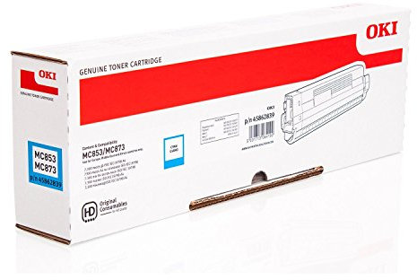 Oki Original 45862839 /, für MC 873 DNC Premium Drucker-Kartusche, Cyan, 7300 Seiten