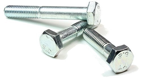 DIN 931 / ISO 4014 PROFI Sechskant Schraube mit Schaft Güte 8.8 verzinkt Stahl gehärtet - DIN931 PROFI 6kt TGW G8.8 VZ SGH - M12 x 80 (10 Stck)