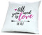 printplanet Kopfkissen mit Namen Alf - Motiv All You Need is Love or..., 40 cm, 100% Baumwolle, Kuschelkissen, Liebeskissen, Namenskissen, Geschenkidee