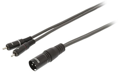 Sweex SWOP15200E30 cavo audio 3 m XLR (3-pin) 2 x RCA Nero
