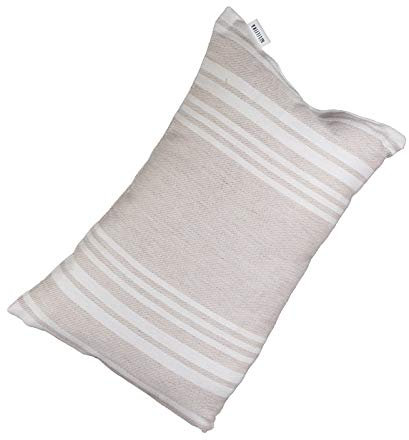 Cuscino per sauna a strisce, bianco