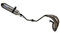 pot moto leovince x-fight compatible avec derbi senda drd pro silencieux alu - haut droit
