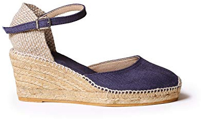 Toni Pons Damen-Espadrille aus Leinen - CALDES - Marine, 42 EU