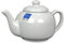 White Porcelain Teapot 8 Cup 1.1 Litre Traditional Large Teapot Stoneware Tea Coffee Serving Pot Jug