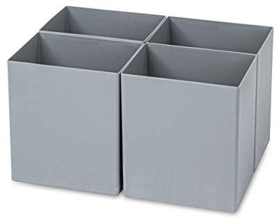 aidB NextGen Einsatzkasten Set 1/4 Unterteilung, 400 x 300 x 220 mm, ideal als Einsatz für Schubladen und NextGen Euroboxen
