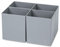 aidB NextGen Einsatzkasten Set 1/4 Unterteilung, 400 x 300 x 220 mm, ideal als Einsatz für Schubladen und NextGen Euroboxen