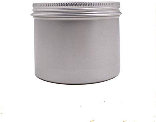 MoonyLI Round tin cans, screw cap, aluminium cans with lid, metal cans glasses, empty slider container, empty cans metal storage tin metal candle tins aluminium.