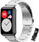 MIJOBS Cinturino di Ricambio Compatibile con Huawei Watch Fit, Huawei Watch Fit Elegant, Huawei Watch Fit New, Huawei Watch Fit SE Cinturino in Metallo Regolabile in Acciaio Inossidabile Cinturini