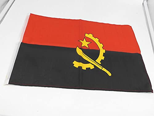 Flagge Stockflagge Angola (Afrika) Fahne 30 x 45 cm Stockfahne mit Hohlsaum Fahnen Deko