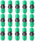 FULAIERGD 1/2 Pollice (1/2 ID x 0,6-0,63 OD) Raccordo di qualità a Prova di gocciolamento da 16 mm (Adatto per ID 13 mm) connessioni con Dado (15 Pezzi di connessione Diritta)