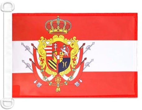BANDERA NAUTICA del GRAN DUCADO DE TOSCANA 45x30cm - Pabellón de conveniencia GRANDUCATO DI TOSCANA 30 x 45 cm anillos - AZ FLAG