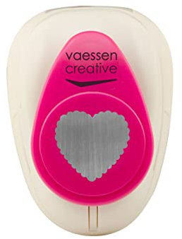 Vaessen Creative Perforatrice Cœur - 2.2 x 2.3 cm - pour Projets DIY, Papier Scrapbooking, Plastique Fou, Bullet Journaling, Cartes de Vœux, Papier Découpage, Étiquettes, Décorations