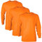 GILDAN Men's, Ultra Cotton Long Sleeve T-Shirt, Style G2400, Safety Orange, M