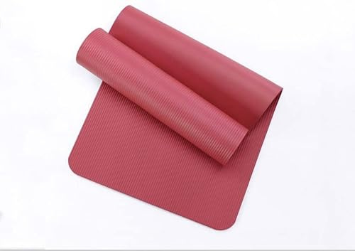 HomeGym24 Gymnastikmatte Yogamatte Fitness Sport Matte mit Tragegurt für Yoga Pilates Gymnastik 183cm x 61 cm x 10mm (Rot)