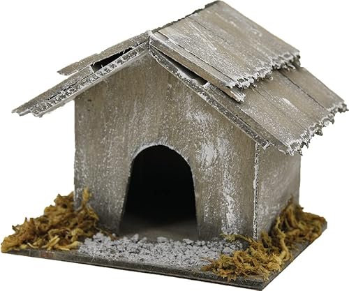 dekoprojekt Krippenzubehör Hundehütte 8,5 cm