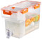 Stylebest Distributeur de Boissons en Plastique de 3,5 L Distributeur de Boissons avec Robinet Distributeur de pichet de jus de Citron glacé pour réfrigérateur Fête Usage Quotidien