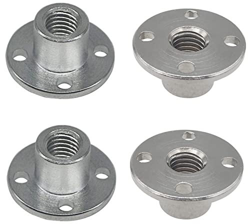 4 pz M6 flangia accoppiamento connettore, albero filettato ingranaggio motore flangia dado accoppiamento fai da te albero guida vite supporto per il motore