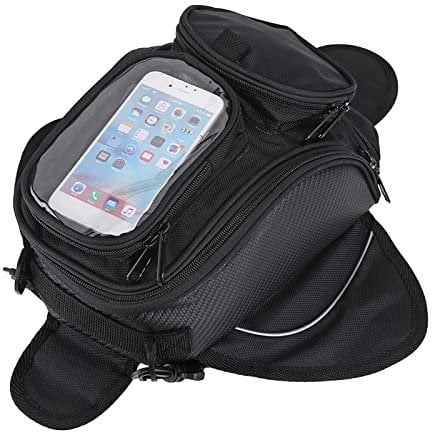 TKSE Universal Motorcycle Motorbike Magnetic Tank Bag - Strong Magnetic, Waterproof, Black