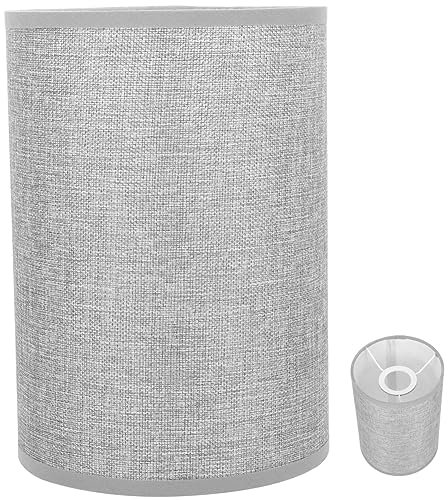 BESPORTBLE Grand Tambour Abat-Jour Couvercle De Lampe De Table Cylindre Abat-Jour Remplacement Montage Facile Abat-Jour Clip Lampe Couvre Pour Lampadaire Maison Chevet Décorations