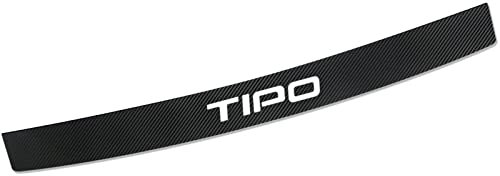 EAGLEG Protezione Paraurti Posteriore in Fibra Carbonio Auto per Fi-at, Battitacco Porta Bagagliaio AntiGraffio Adesivo Decorativo Accessori per Lo Styling - Forte Viscosità, Tipo