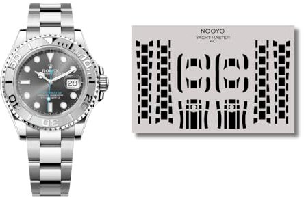 NOOYO Schutzfolie für Rolex Yacht-Master 40 Schutz für Gehäuse, Schließe und Armband 126622, 126621, 116622 & 116621