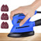 130W Palm Detail Sander with Dust Extraction Port and 6X Sanding Paper - Compact Ergonomic Design for Hand - Multi Use Mouse Sander for Wood