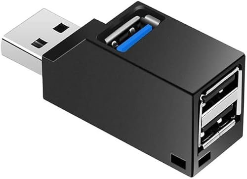 Syrako USB-Hubs von USB3.0-Splitter USB-Doppelstecker Mini-USB-Hub - ideal für Auto und Laptop-USB2.0-Erweiterung