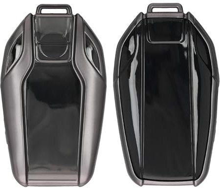 kwmobile Autoschlüssel Hülle kompatibel mit BMW Display Key Autoschlüssel - Schlüsselhülle Silikon Cover - Schwarz matt Schwarz