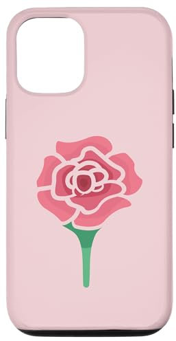 Custodia per iPhone 13 Rosa rosa grande per ragazze donne