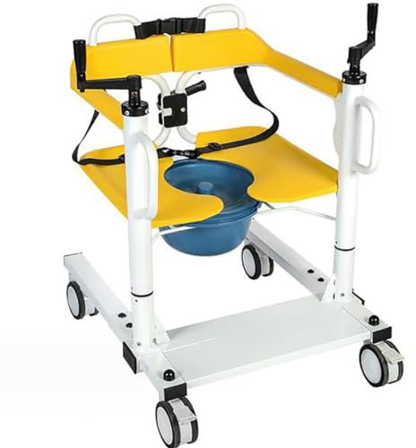 rollstuhl,rollatoren für senioren,toilettenstuhl fahrbar,duschstuhl mit rollen,Manueller Patientenlifter,mit 180° geteiltem Sitz A