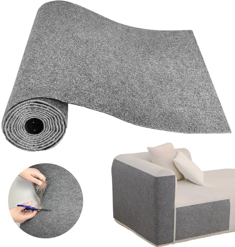 Cat Scratch Couch Furniture Protector, Adhesive Cat Scratch Pad Deterrent for Furniture, DIY Climbing Cat Scratcher Couch Protector from Cat Claws Scratching for Indoor (Light Grey, 78.7x15.8Inch)