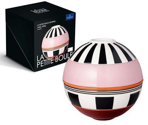 Villeroy & Boch - La petite Boule memphis, ensemble de vaisselle en porcelaine, 5 pcs Ensemble à servir 14 cm Ø, résistant au lave-vaisselle, convient au four à micro-ondes, multicolore