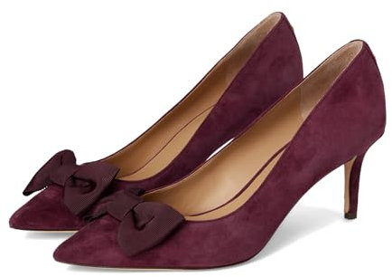 Lauren Ralph Lauren Damen Lanette Bow-Trim Suede Pumps, Pinot Noir/Pinot Noir, 42 EU