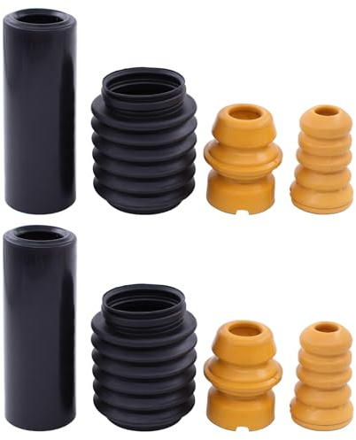 Staubschutz Anschlagpuffer Staubschutzsatz Stoßdämpfer Staubschutzkappe Gummipuffer Anschlaggummi Federung Gummi Puffer Staub Schutz Kappe vorne und hinten für 1er E81 E87 E88 E82 3er E90 E91 E92 E93