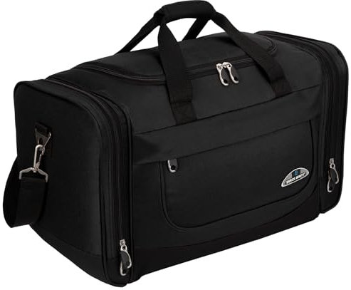 Sporttasche, Reisetasche und Fitnesstasche für Damen und Herren- Tainingstasche, Gym Bag (Black)