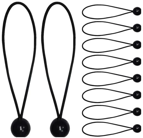 Boules élastiques pour bâche - Tendeurs robustes avec boule, cordons élastiques pour bâche, auvent, sangles