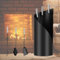 ISOISL Set di posate per camino, 4 pezzi, set di posate per camino, con scopa, pala, gancio in ferro, supporto, attrezzi per camino con manici in acciaio inox, accessori per camino, design moderno,
