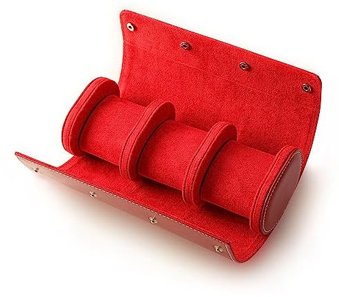 YENVWG Aufbewahrungsbox mit 1/2/3 Fächern, tragbare Vintage-Uhrenbox, Uhrenetui, Uhrenhalter für Damen und Herren, Schmuck