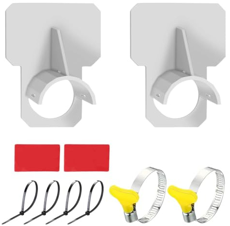 Tiardey 2 Pezzi di Supporti per Tubi per Piscina Accessori per Piscine interrate con Supporto per Tubi e Fascette Accessorio per prevenire Il cedimento dei Tubi Progettato per Adattarsi alle Piscine