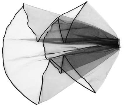 SAFIGLE Schleier für Frauen Hochzeit Schwarzes Band Brautschleier Kamm Hochzeitskleid Zubehör