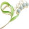 Lily of The Valley Flower Hair Accessories, Metal Hairpins, Jaw Clips for Thick and Thin Hair Styling