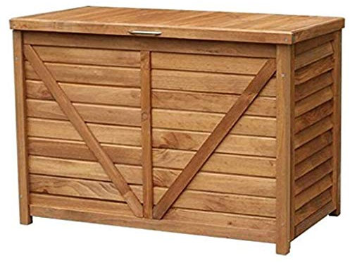 CWZZWS Armoires de jardin balcon extérieur boîte de rangement en bois patio armoire de rangement en bois de garage de garage de garage hangarres de rangement (couleur: brun taille: 1025675 cm)